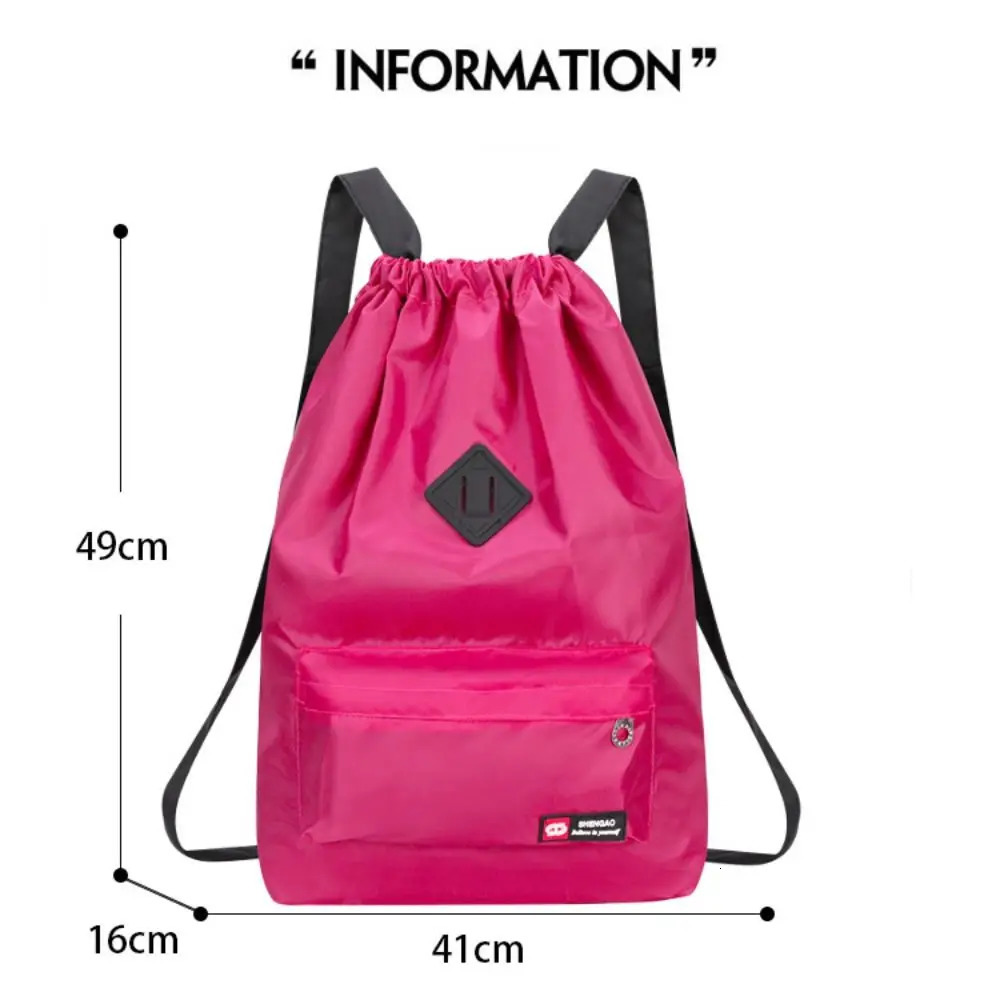 Student Backpack Women Bags Waterproof School Bag Large Capacity INS Fashion Drawstring Travel 241029