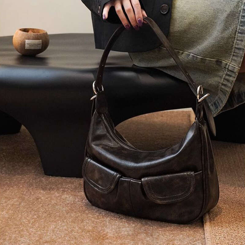 Designer Bag Shoulder Bags Women Solid Color All-Match Simple Multifunction Handbags Large Capacity Underarm Bags For Women Hobo Purse purse luxury ba