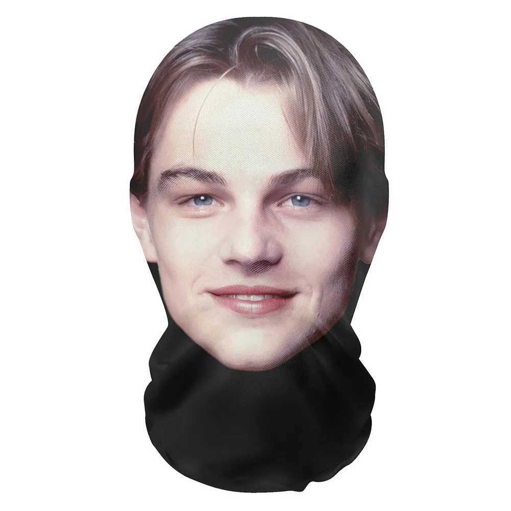 3D printing puff dad facial mask elastic mesh full face facial mask for men role playing headwear hip-hop fashion Balaclava hat headwear Y241104