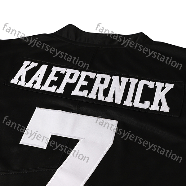 Comfy Letter and Number 7 Embroidery KAEPERNICK Short Sleeve V-Neck Football Jersey - Men's Training and Competition Jersey