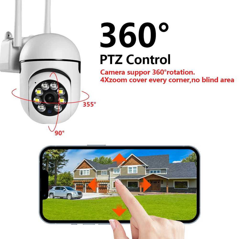 Camera 8MP Surveillance Camera PTZ CCTV IP Wifi Camera 4X Zo Security Protection Wireless He AI Human Trcking Outdoor Two Way Au Z241105