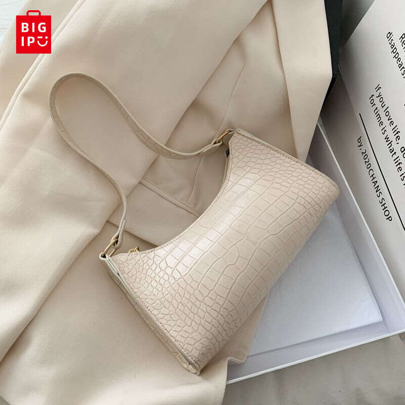 Designer Bag Retro Crocodile Pattern Shoulder Bag For Women PU Leather Armpit Bag France Clutch Bag Casual Female Clutch Handbags Purse Tote purse lux