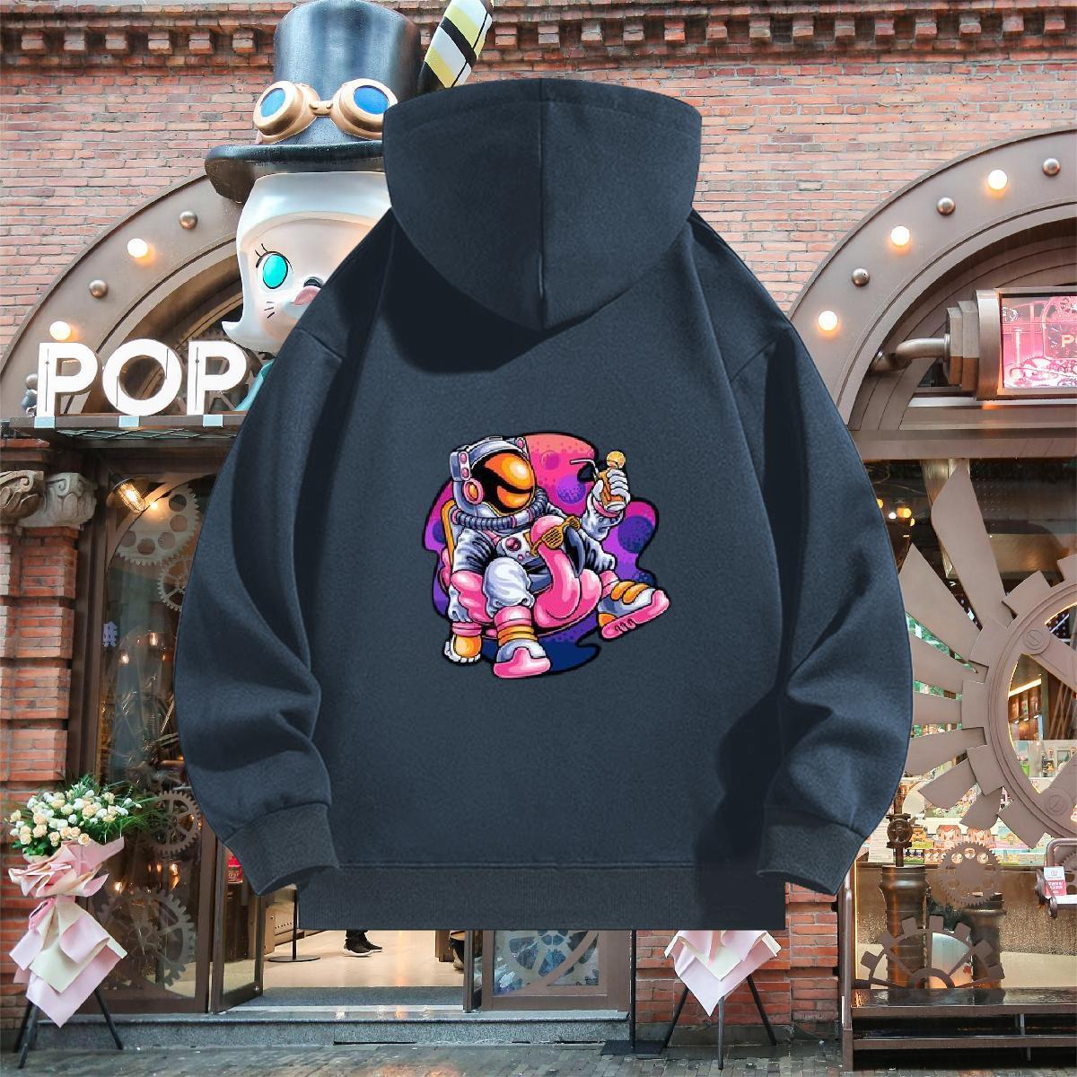 Wholesale Man Hoodie Breathable Unisex Men's Hooded Sweatshirt Skull Clothings Casual Cotton 350g