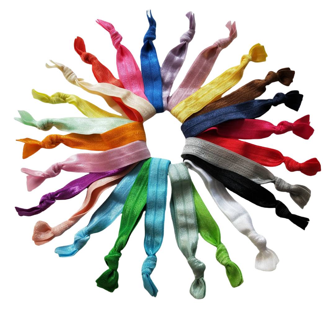 Women Girls Baby 4 INCH Hand Knot Elastic Hair Band Ties Scrunchie Ponytail Holder Shimmery Sports Team Street Dance Headband Wristbands Headwear Acce