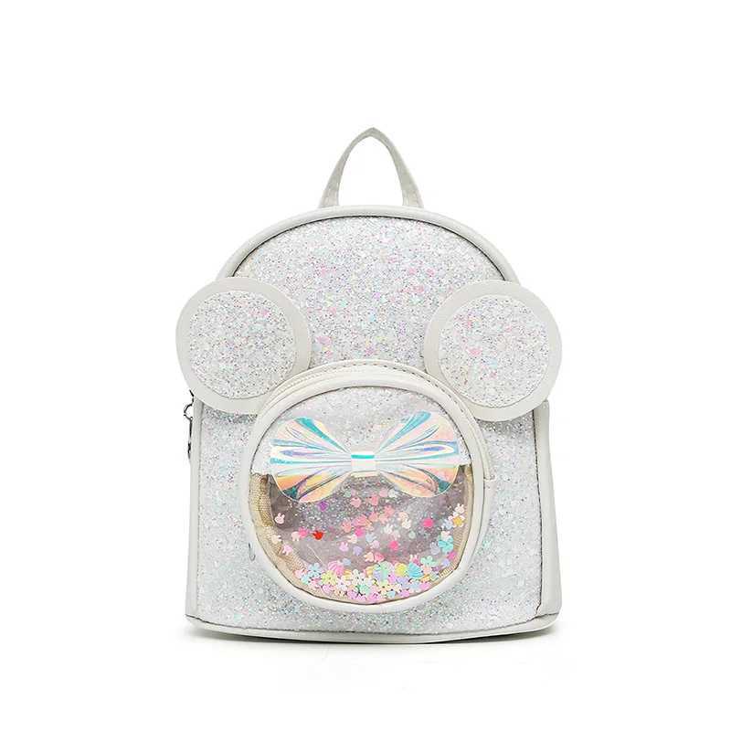 New Cute Childrens Bag Fashion Sequin Kindergarten Backpacks for Baby Girls Casual Schoolbag Princess Bag Girls Gifts LX241104