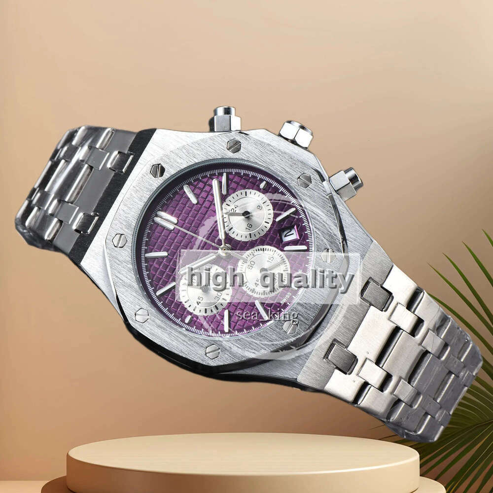High Quality Audemard Piquet 38mm Automatic Mechanical Watch Designer Mens Watch Segmented Chronograph Reed Chime Astronomical Display Life Waterproof Watch 531