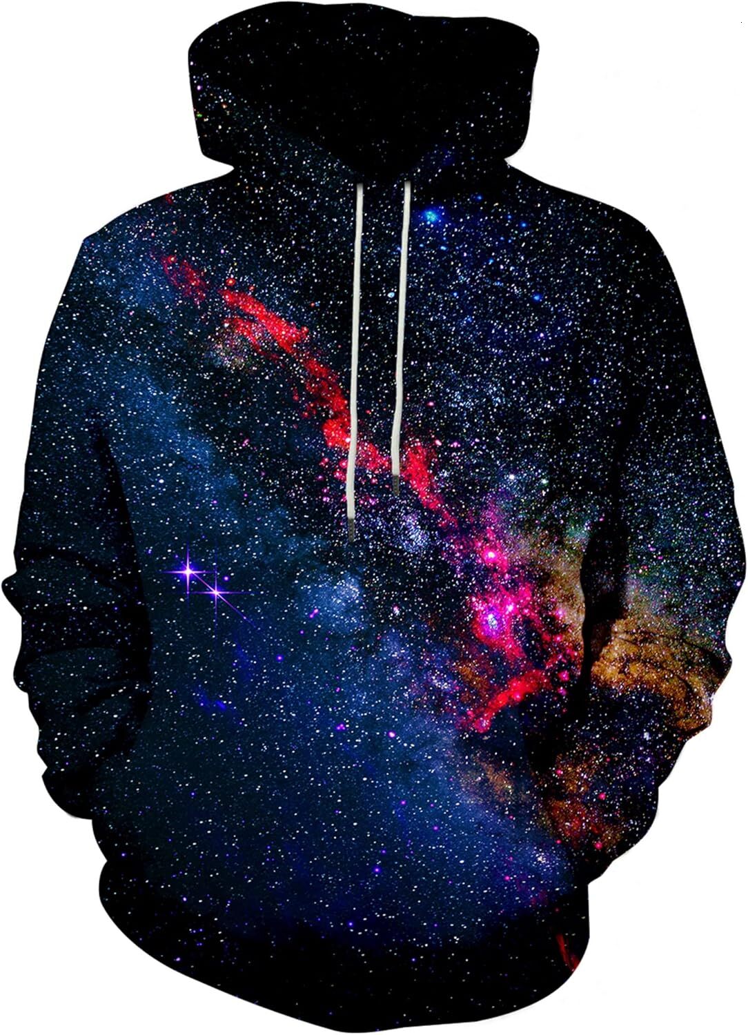 Hoodie for Mens Unisex Mens and Womens Novelty Hoodies 3D Fashion Digital Print Pullover Hooded Sweatshirts with Pockets Graphic Hip-hop
