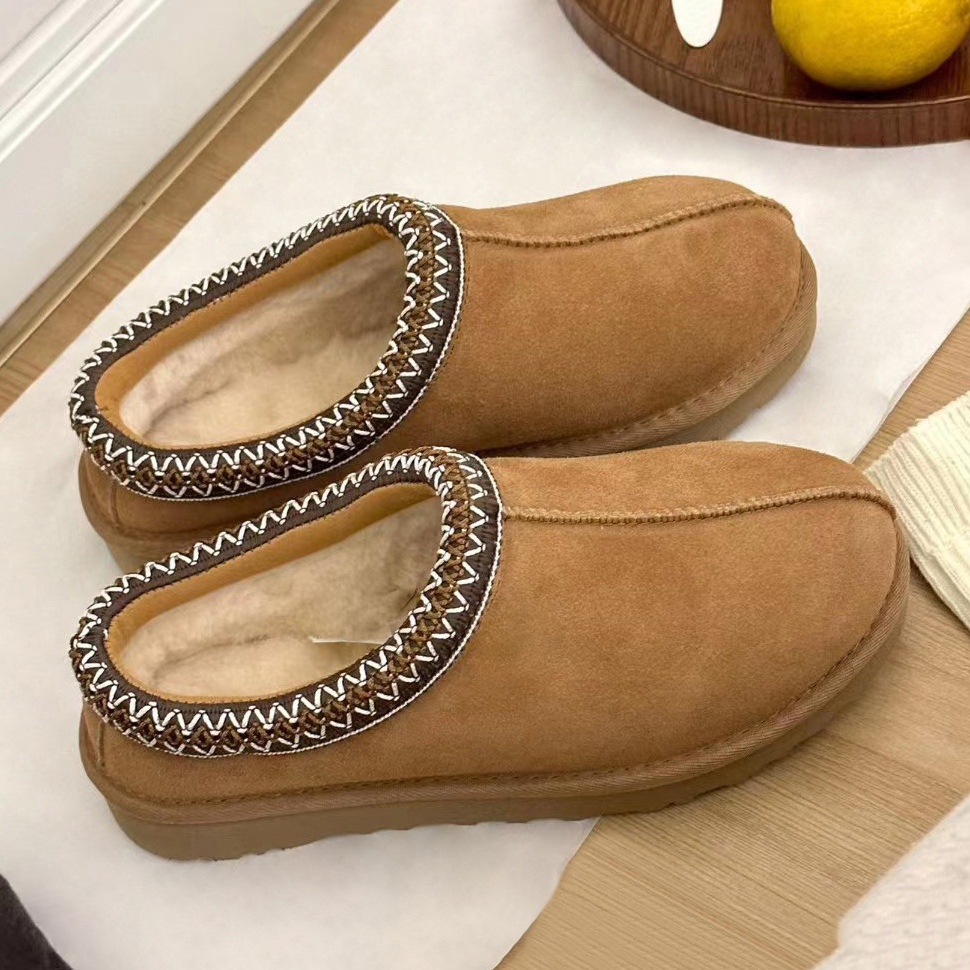 Free Shipping Tasman Slippers Australia Tazz Fur snow boots Shearling sheepskin slipper Classic Ultra Mini boot winter Suede wool shoes designer ankle booties