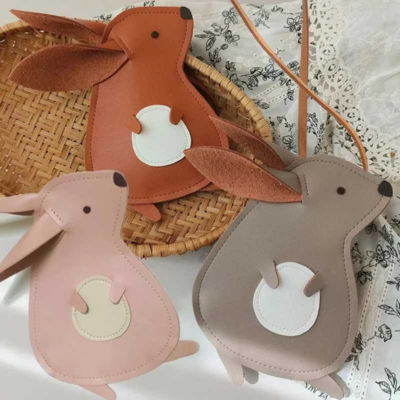 New Cute Bunny Kids Mini Bags for Toddler Girls Boys Squirrel Crossbody Bag Kawaii Baby Childrens Small Handbags Gift LX241104