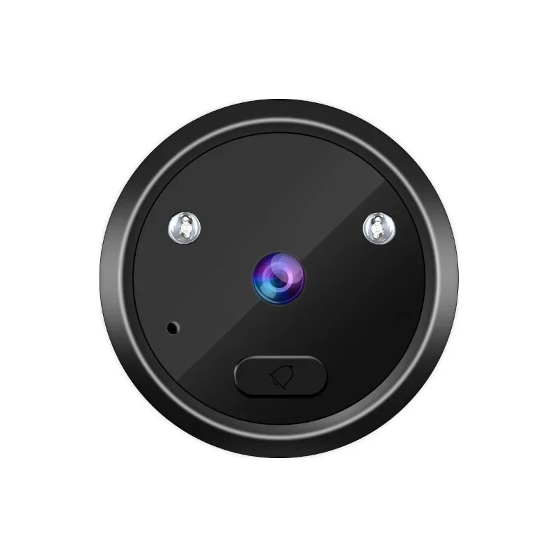 2024 2.4Inch LCD Peephole Camera IR Night Vision Video Eye Door Bell Visual Doorbell Smart Home Camera2. Outdoor 1.