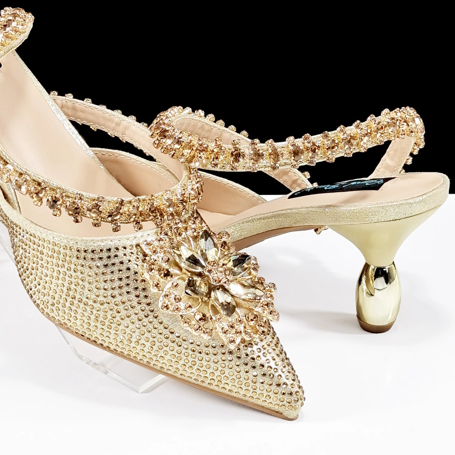 QSGFC Festive Elegance Heels and Chic Clutch Perfect Combination Of Shoes And Bags for Party Ocns 241030