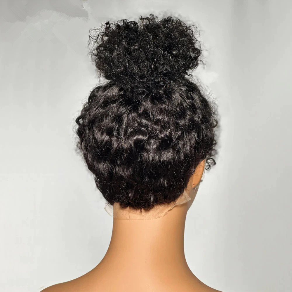 Invisible-strap Drawstring 360 Wigs 150 180 Density Remy Human Hair Wigs Hd Lace Wear To Go Curly Lace Frontal Wig For Ladies