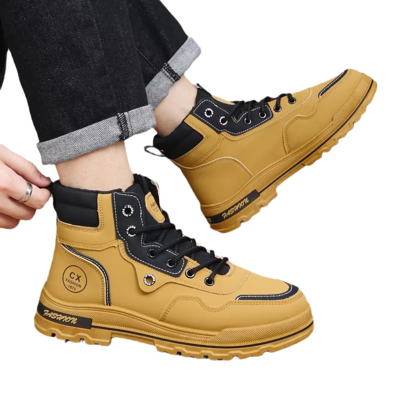 Men's Large Size Versatile Comfortable Casual Boots.