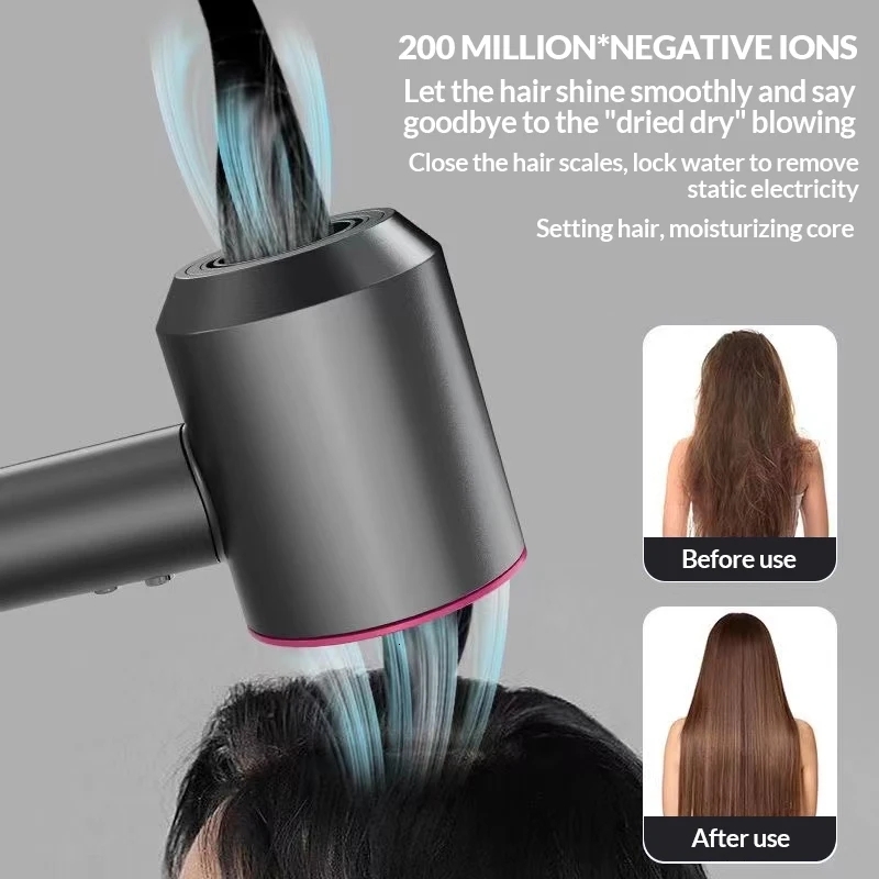 Professional Bladeless Constant Temperature Negative Ion Attachment 5 Household Powerful Styg Hair Dryer