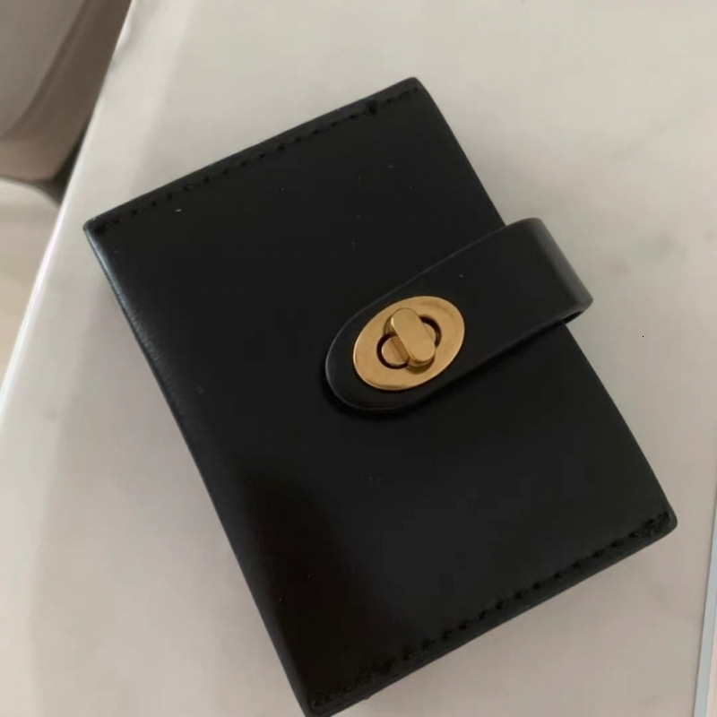 New designer's six color multifunctional buckle multi slot compact wallet and card bag combined into one