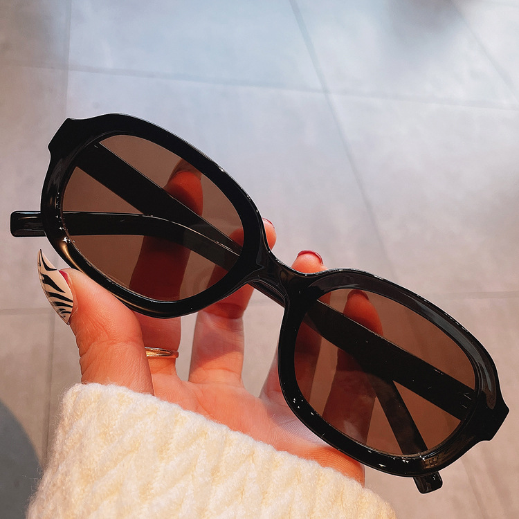 D0087 new high-end sunglasses, Polaroid lenses, women's eyeglass frames, men's metal sunglasses, European and American retro cat eye fashion