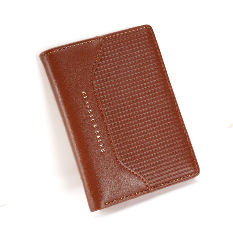 Hot selling PU zipper coin purse, women's multi slot fashionable card bag, niche design, simple short wallet
