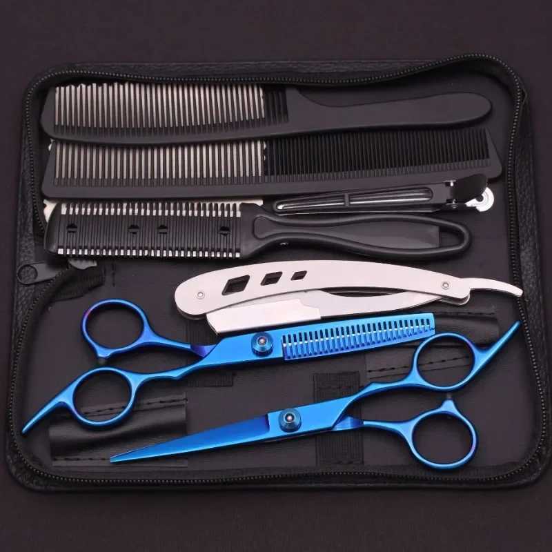 6.0 Inches Hair Scissors Professional Cutting Shears Thinning Hairdressing Haircut Set Salon Barber Home Japanese Steel 1001XJ2411