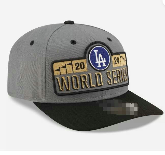 2024-25 Dodgers Champions Champs World Series Baseball Unisex Fashion Cotton Ball Cap Baseball Snapback for Men Women Sun Hat Bone Embroidery Spring Cap Wholesale a