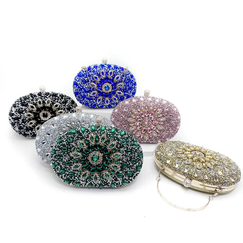 Diamond Womens Clutch Evening Package Wedding Crystal Womens Mobile Pocket Wallet Womens Wallet Party High Quality Gift 241031