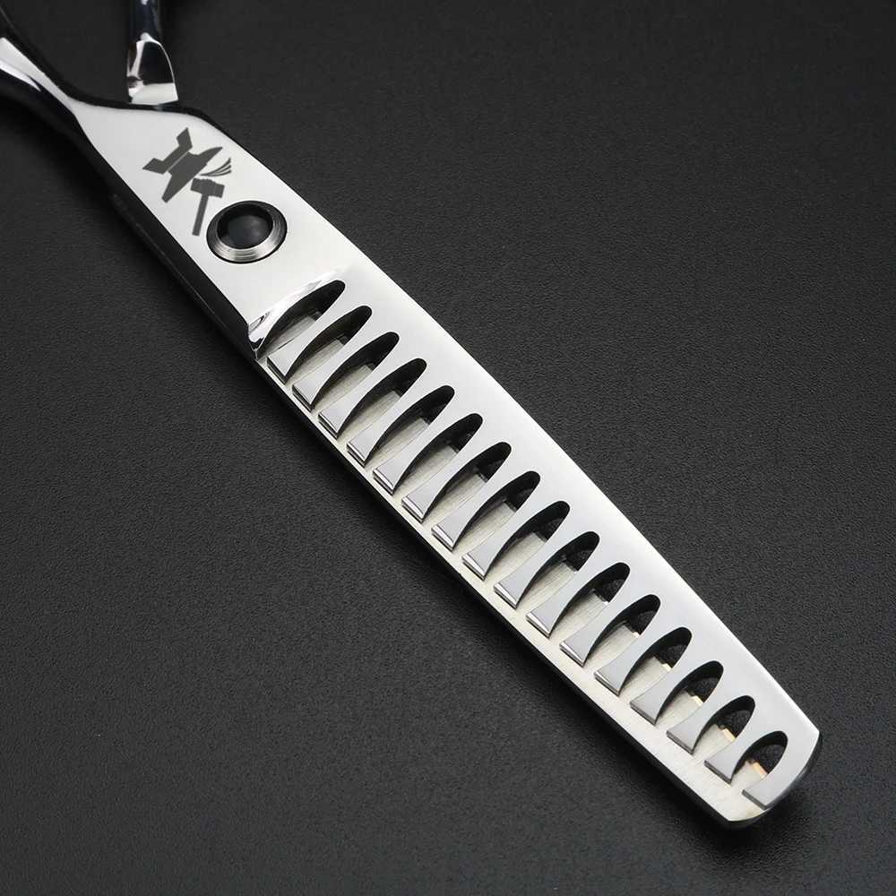 XUANFENG bull Screw Barber Cutting and Thinning Scissors 6-inch Japanese 440C Steel Hair ScissorsXJ2411