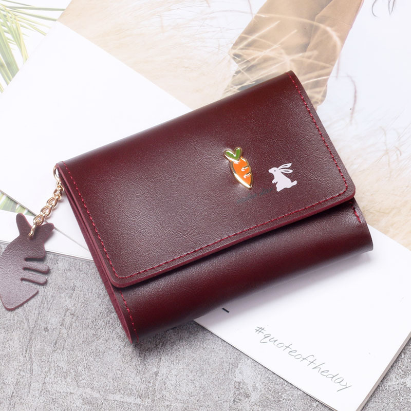 New Cute Short Women's Mini Student Korean Edition Small Handbag Zero Wallet Card Bag