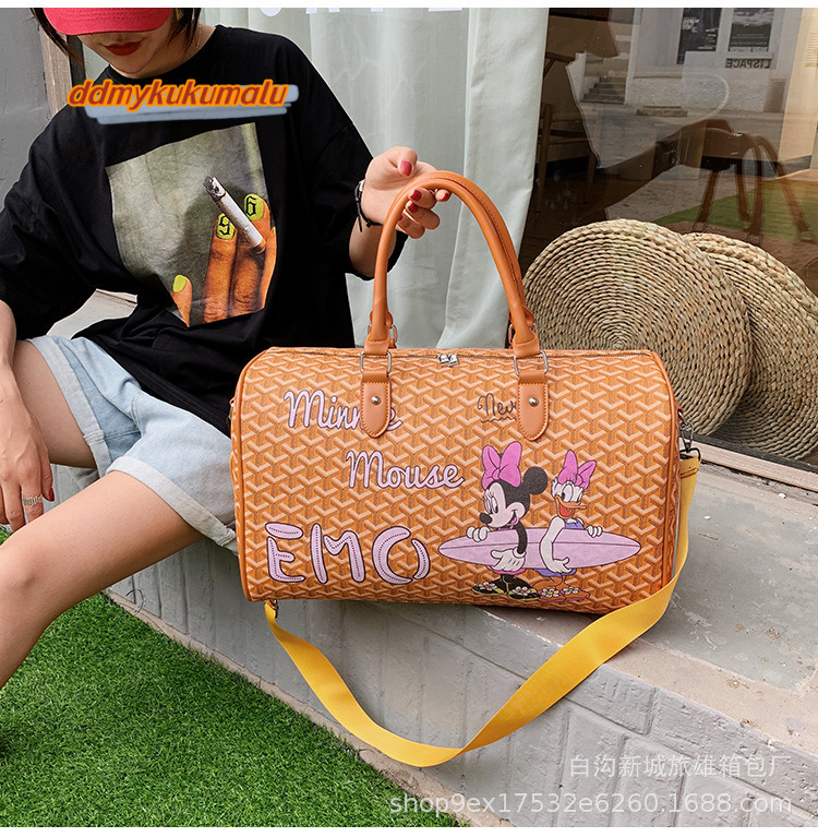 2024 New Large Capacity Travel Cartoon Classic Fiess Short Distance Handheld Lage Waterproof Storage Bag #35 kukumalu