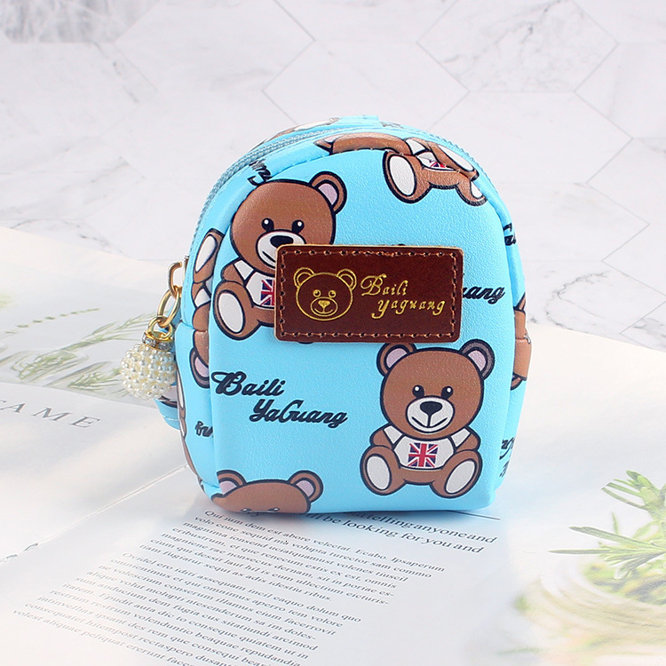Zero wallet, girl heart, Korean Instagram internet celebrity, cute little bear, backpack, keychain, small hanging bag, coin, zero wallet