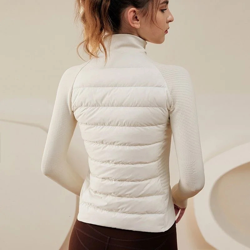 Short Padded Wear 2024 Autumn Winter Korean Jacket Bodybuilding Yoga Clothing Women Golf Clothes