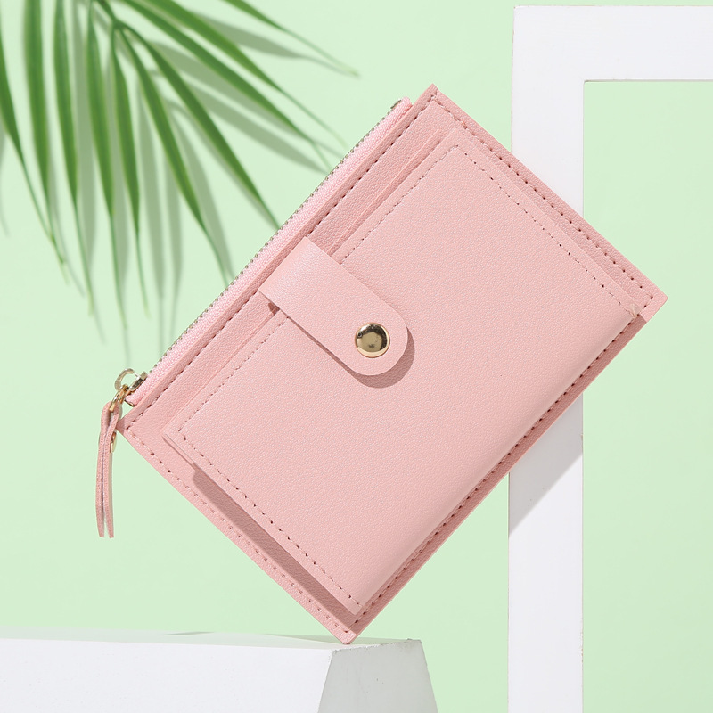 New Short Women's Summer Thin Cute and Simple Student Zero Wallet Female Niche Design