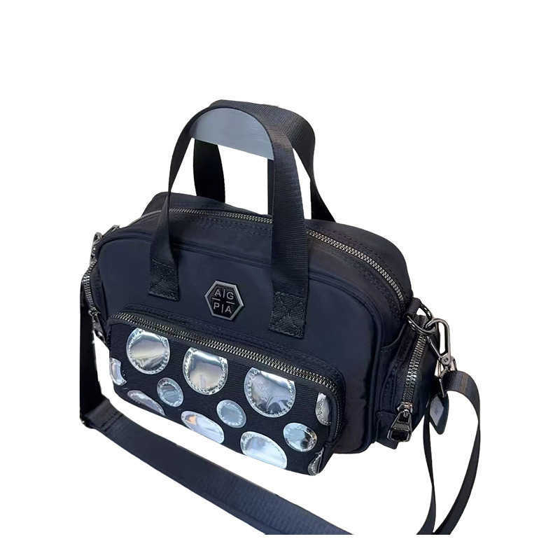 Fashionable women's bag, nylon handbag, casual simple shoulder bag, practical crossbody bag with multiple pockets, versatile commuting 241115