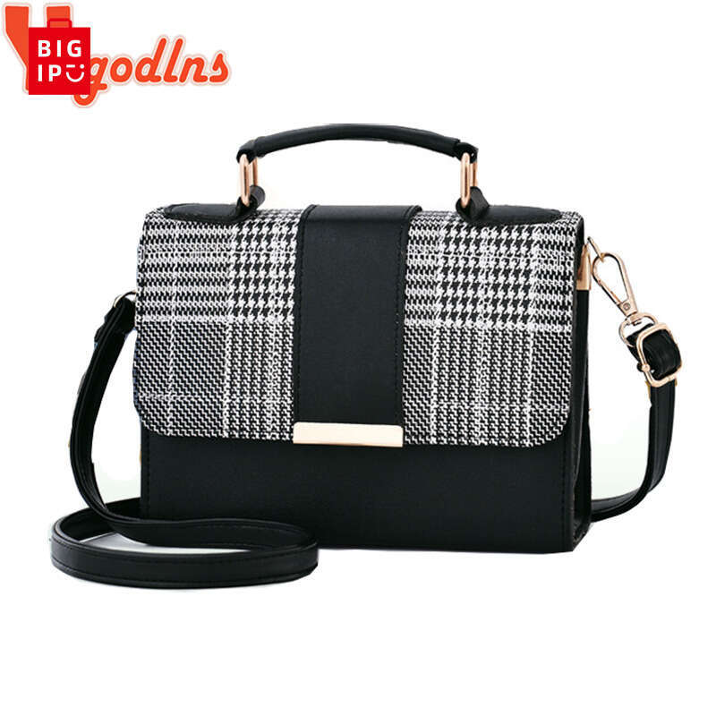 Designer Bag Yogodlns New Retro Plaid Small Square Package Minimalist Fashion Stitching Wild Shoulder Bag Ms. Packet purse luxury bag