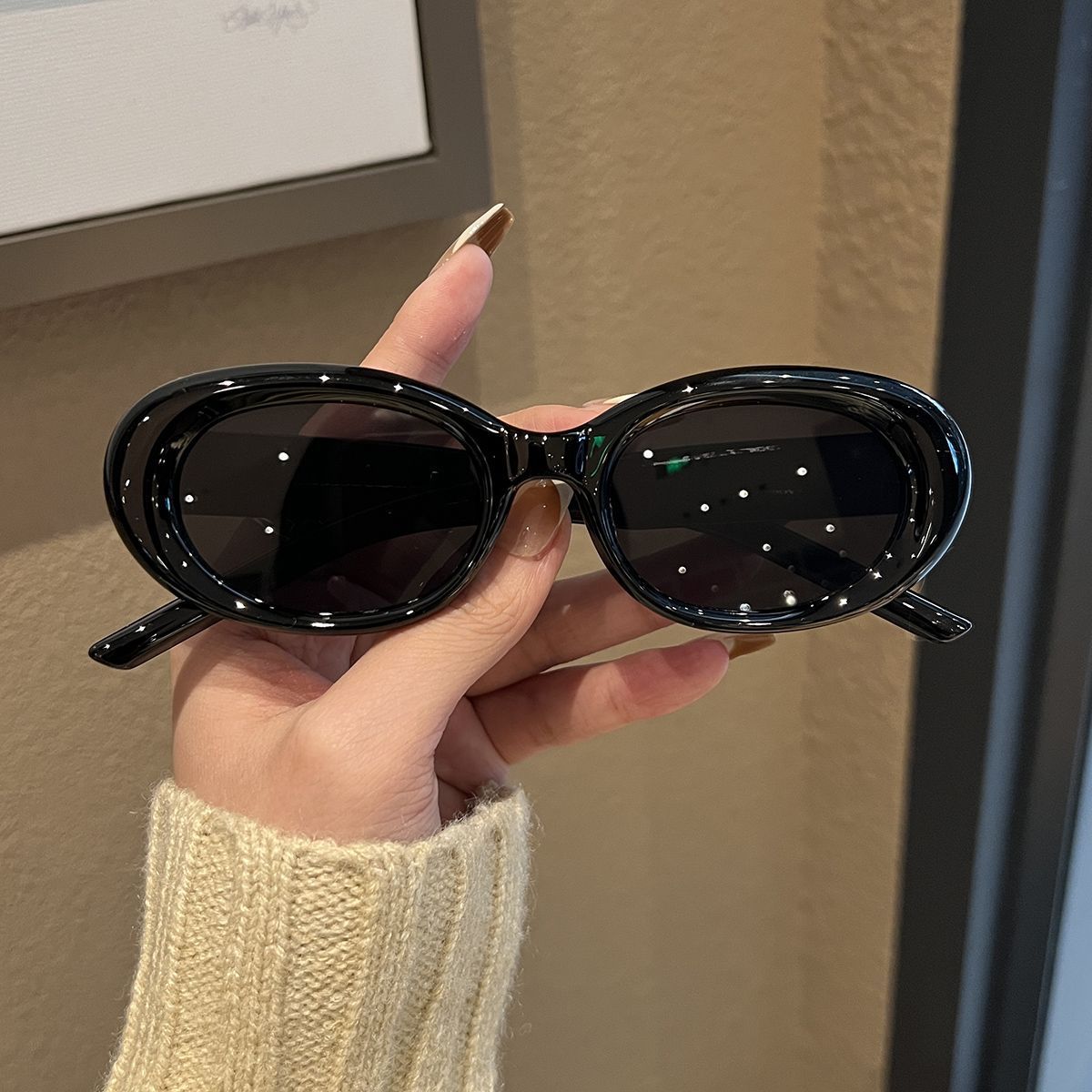 Polaroid lenses, high-end women's eyeglass frames, vintage metal sunglasses Fashionable cute cat eye glasses tortoiseshell anti blue light W088 E