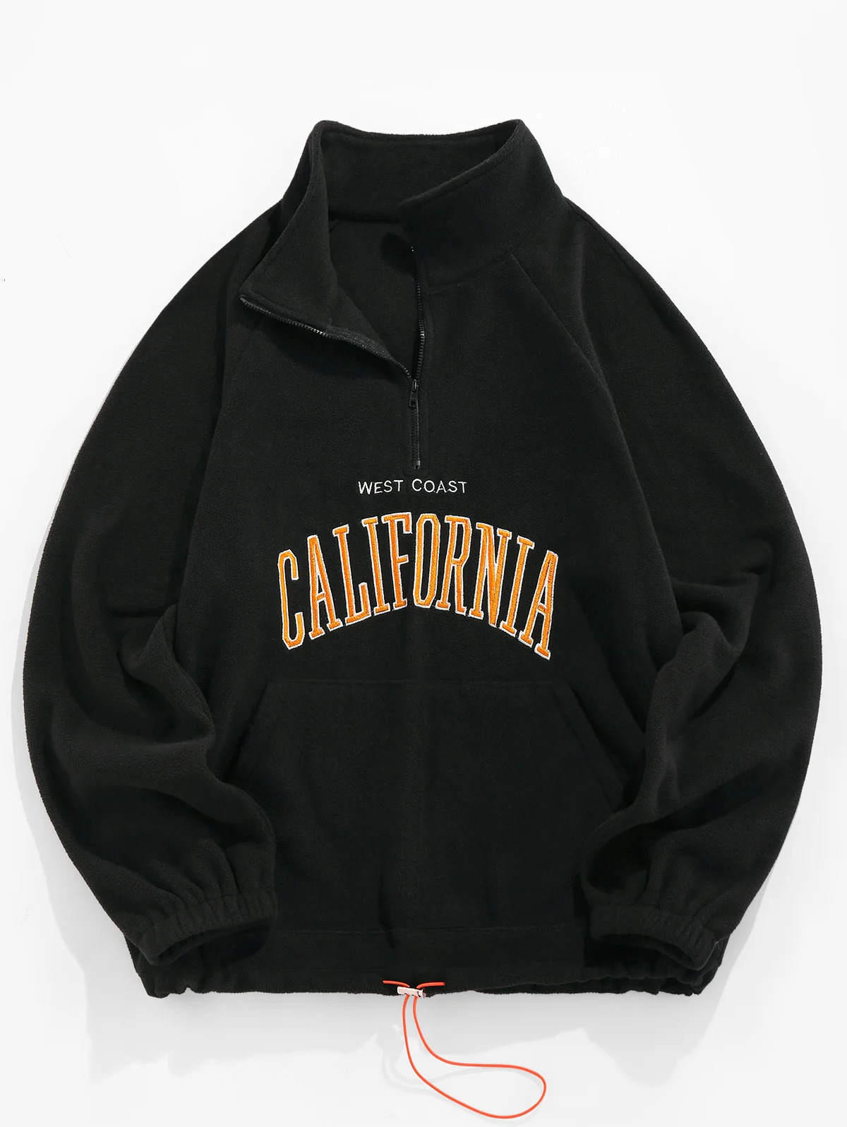 Mens Hoodies Fluffy Fleece Warm Sweatshirts Letters Embroidered Vintage Streetwear Pullover Sudaderas for Autumn Winter 241029