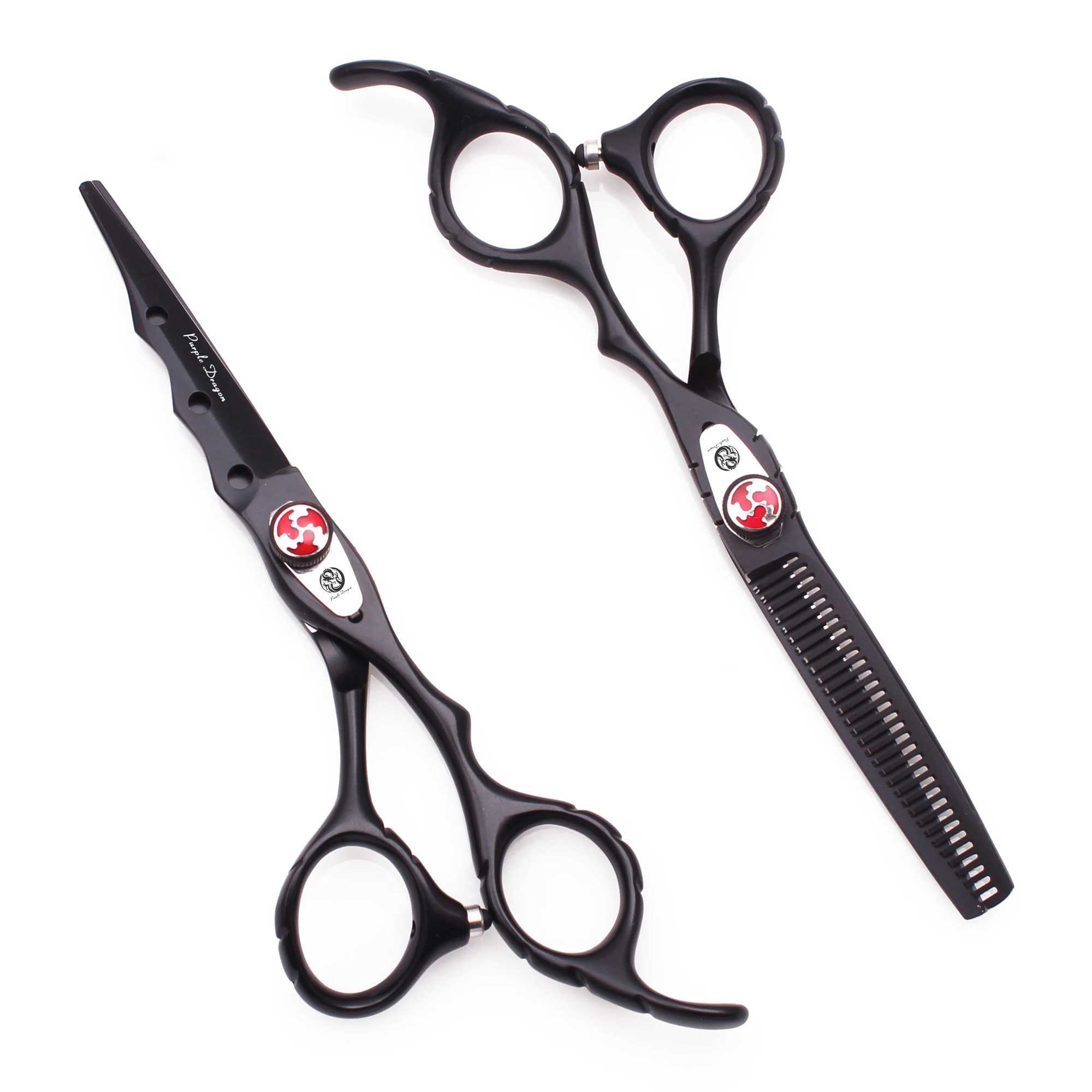 Purple Dragon Hair Scissors Professional 6 Japan Stainless Hair Cutting Scissors Barber Shop Hairdressing Thinning Shears Z1019XJ2411