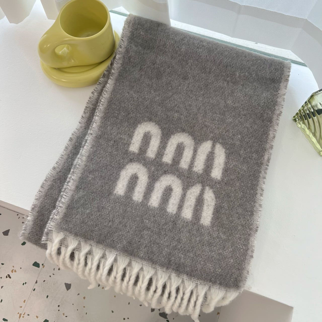 Fashion women designer scarf 100% cotton jacquard womens scarves Double-sided color-blocking fringed edges Alphabetic system with gift box Scarf shoulder shawl Y8