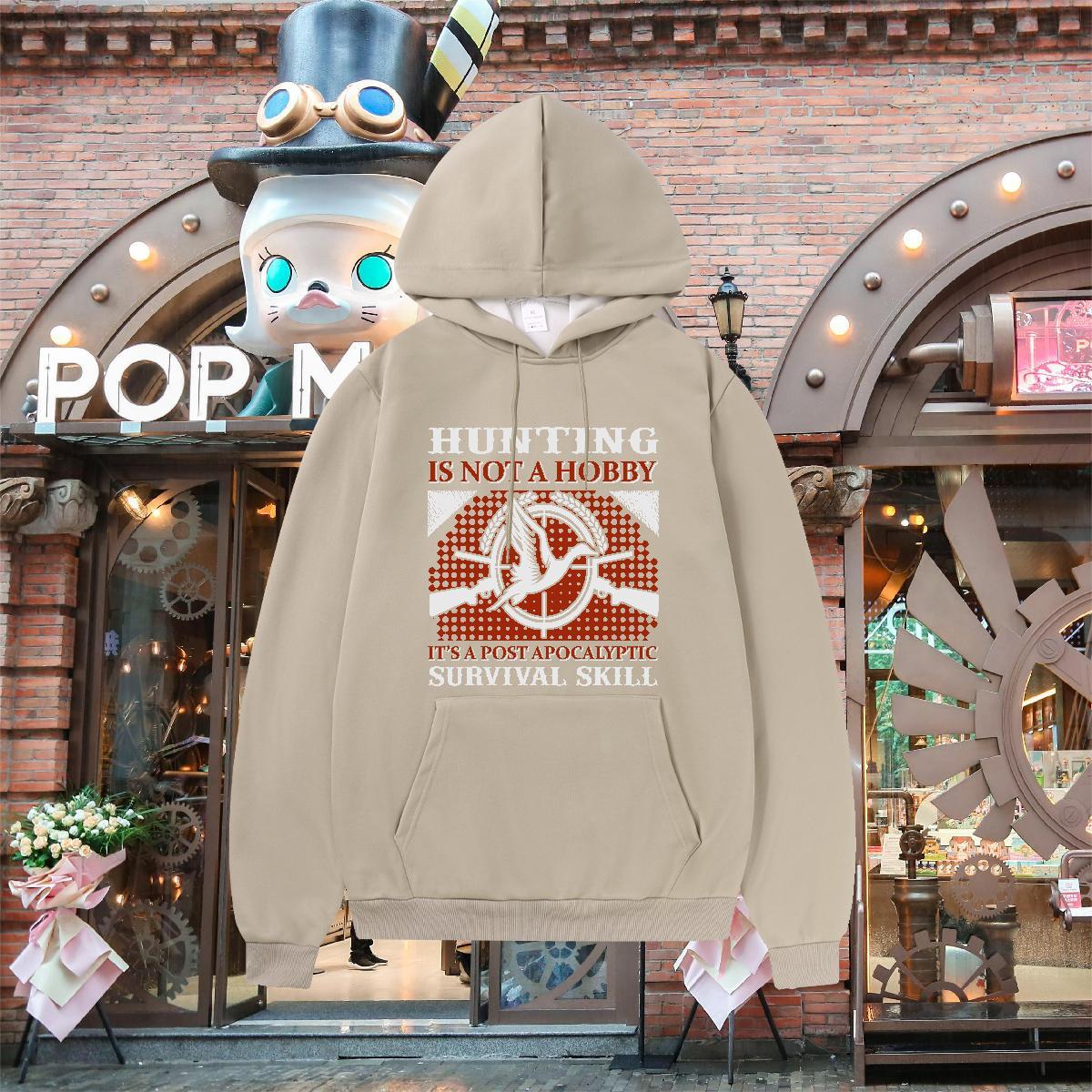 Free Shipping Men Hoodie Breathable Long Sleeve Loose Fit Men Tops Hoodie Cartoon Print Clothes Hoodie Spring Autumn Cotton 350g