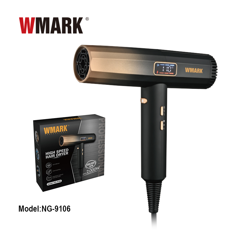 2024 WMARK Brushless Motor Hot/Cold Air Ng-9106 Quick-Drying Intelligent Thermostatic Hair Dryer