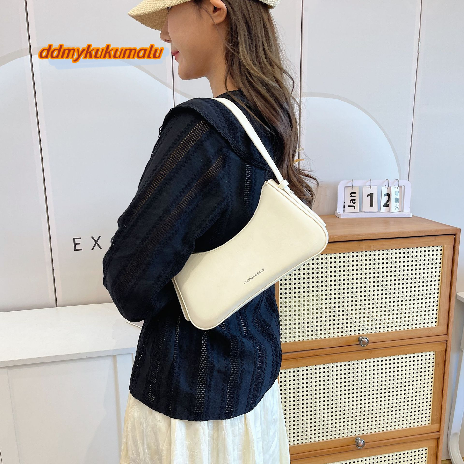 New Summer Versatile Saddle Fashion Style Single Shoulder Underarm 2024 Commuter Women's Bag #25 kukumalu