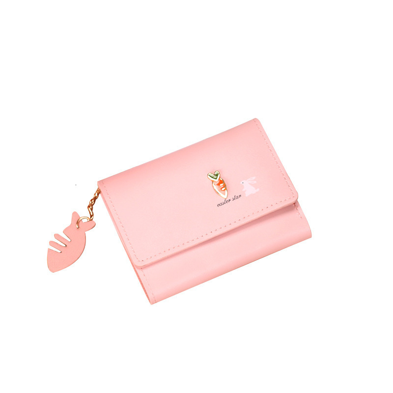 New Cute Short Women's Mini Student Korean Edition Small Handbag Zero Wallet Card Bag