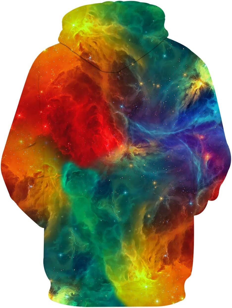 Hoodie for Mens Womens Unisex 3D Print Hoodies Graphic Space Pullover Hooded Sweatshirts for Men Women Graphic Warm and fashionable cool