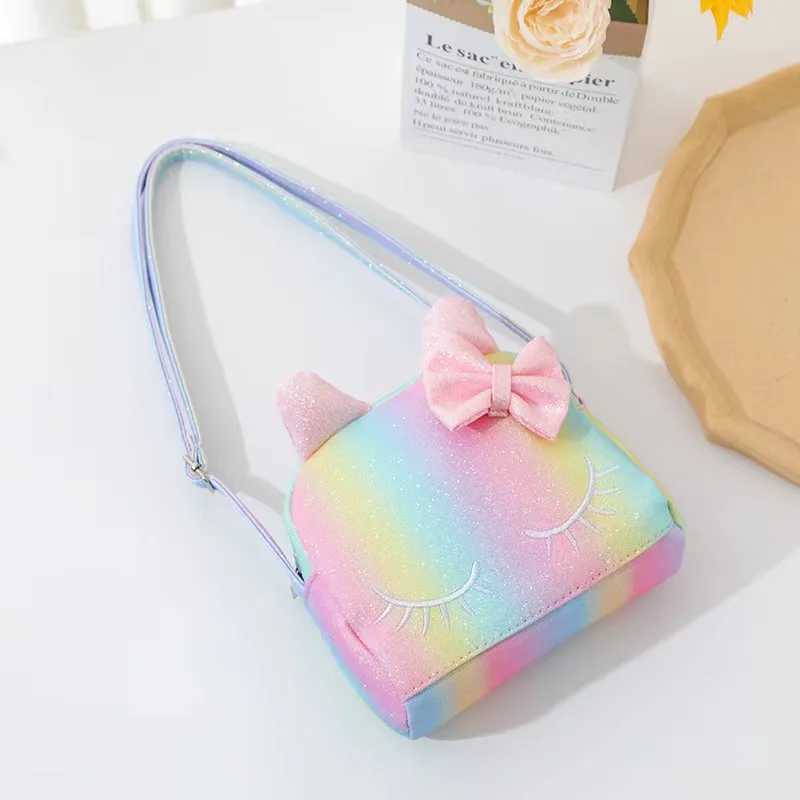 Fashion Kids Embroidery Crossbody Purses Handbags Little Girls Baby Purse Cute Colorful Shoulder Bag LX241104
