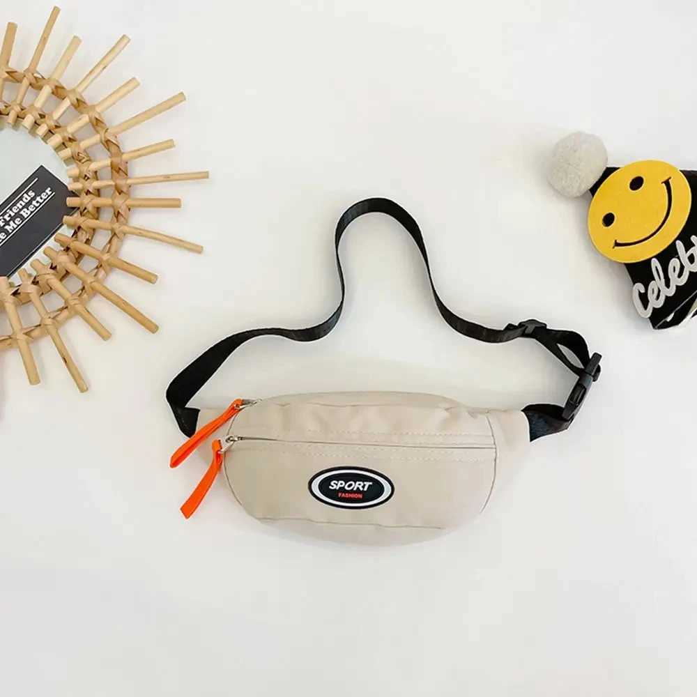 New Fashion Cute Childrens Chest Bag One Shoulder Crossbody Fanny Pack Canvas Diagonal Bag Girl Boy Zipper Bag Coin Purse LX241104