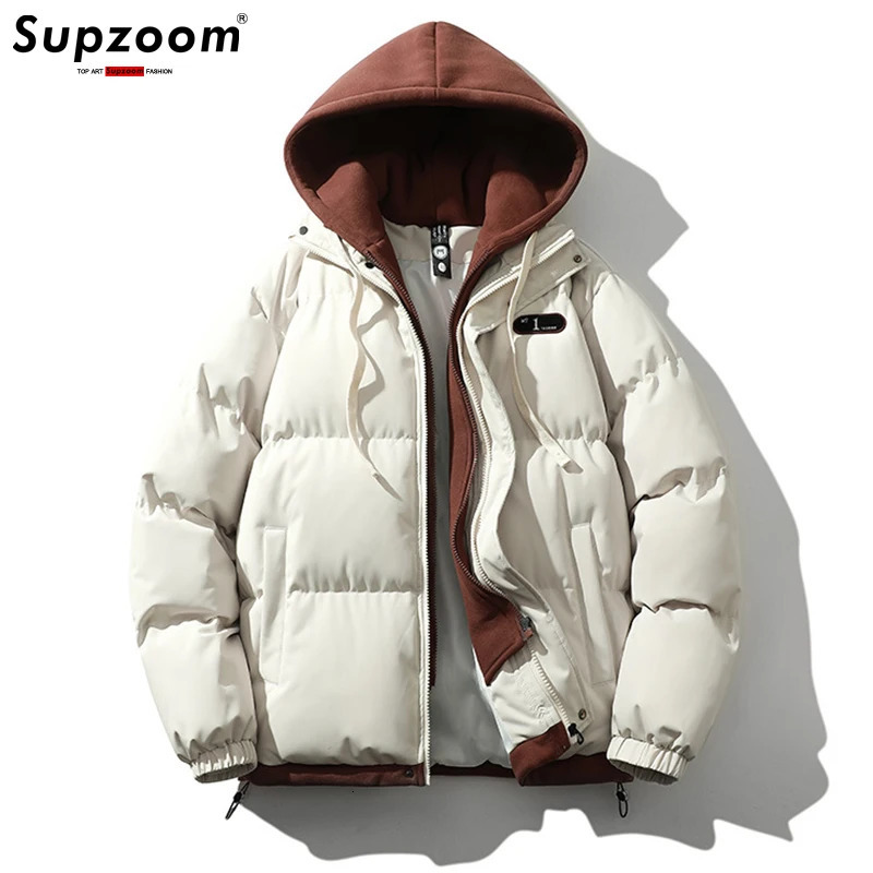 Supzoom has recently arrived at a casual and fashionable mens winter fashion vacation two-piece hooded jacket and bread set for couples 241104