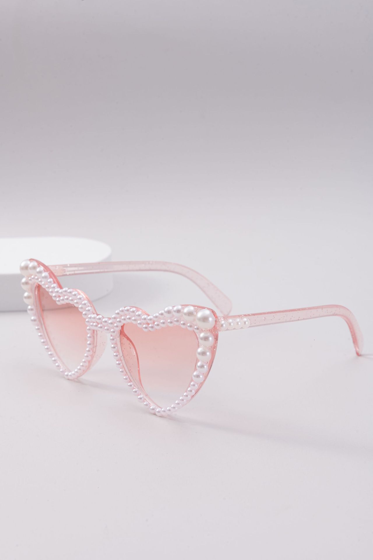 New Love Pearl Party Peach Heart Tiktok Sunglasses Fashion Trend F10.18-12.8 71fd0