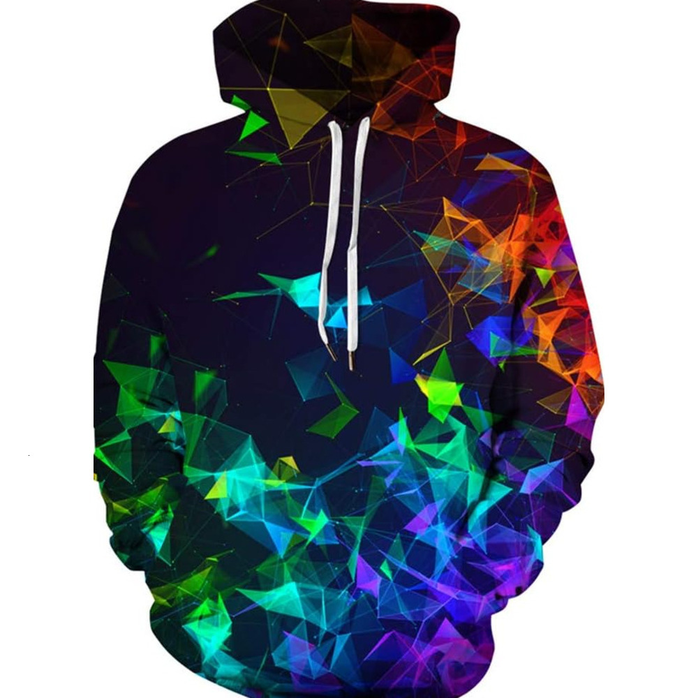 Hoodie for Mens Womens Mens Digital Print Sweatshirts Hooded Top Galaxy Pattern Hoodie Graphic Hip-hop cool