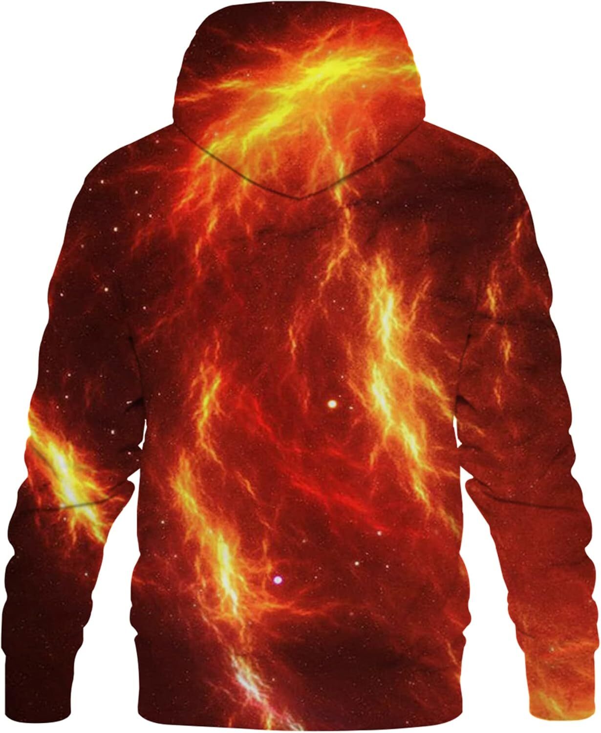Hoodie for Mens Hip-hop Unisex Realistic 3D Print Galaxy Hip-hop with Big Pockets Graphic Hoodies sweatshirt Pullover Long Sleeve cool