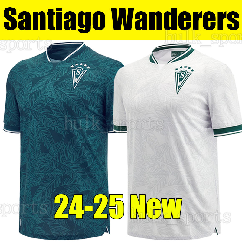 24/25 Santiago Wanderers Soccer Jerseys 2024 2025 Chile Home Away Green White Short Sleeves Mens Football Shirt uniforms