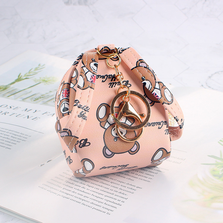 Zero wallet, girl heart, Korean Instagram internet celebrity, cute little bear, backpack, keychain, small hanging bag, coin, zero wallet