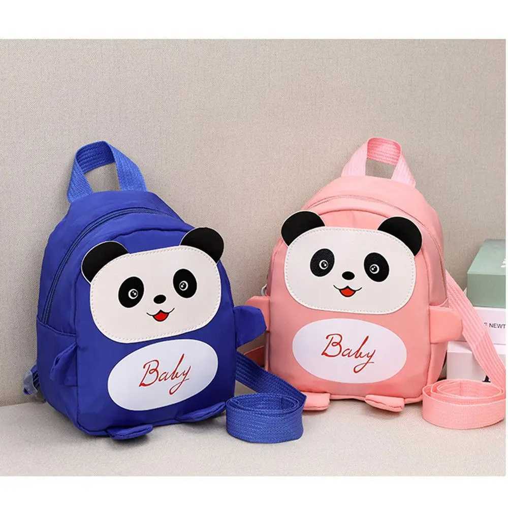Cute Panda Kids Bag Baby Girls Boys Mini Backpack Baby Bag Anti-lost Bag For Toddler Preschool Kids LX241104